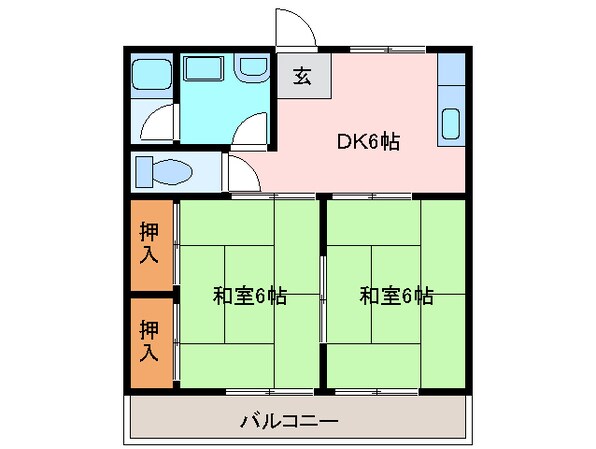 新町ハイツの物件間取画像